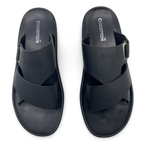 033  Men's Cross-Strap Casual Slippers