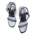 6659  Gleam Strap Flared Heel Sandals